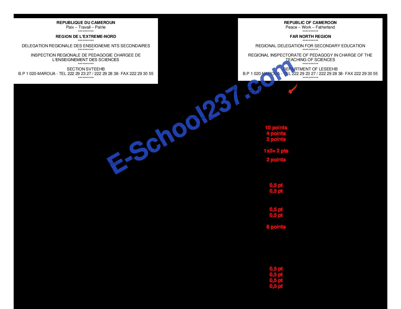 BAC A4-ABI BLANC 2026_SCIENCES_CORRIGÉ HARMONISÉ RÉGIONAL